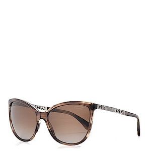 Chanel Havana Cat Eye, Chain Gradient, Polarized